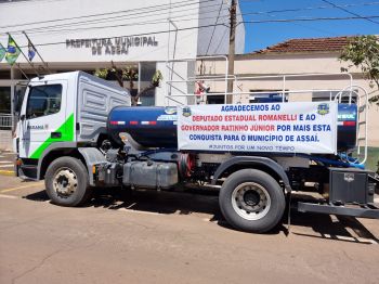 ASSAÍ RECEBE UM CAMINHÃO  PIPA