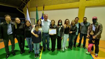 INAUGURADA A QUADRA POLIESPORTIVA PREFEITO SERGIO KIAN.
